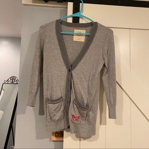 Hollister grey cardigan